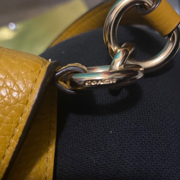 Coach Mustard Yellow Lexy  pebble leather bag no hang tag 🏷️ - Picture 11 of 12